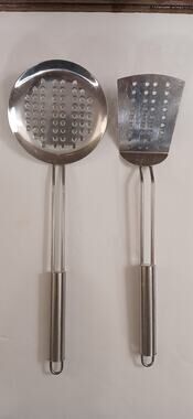 Stainless Steel Cooking Utensils Strainer/ Skimmer And Spatial
